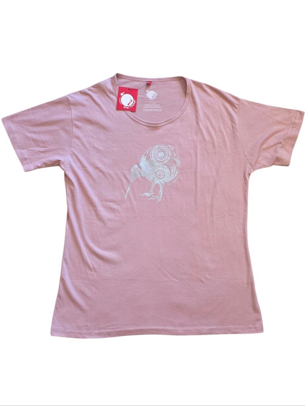 Kiwi Planet 2XL Pink New Zealand Kiwi Bird Mandala Koru Art Tee NWT XXL